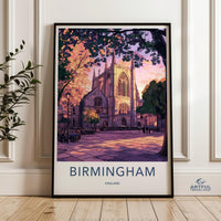 Birmingham Poster - England Wall Art