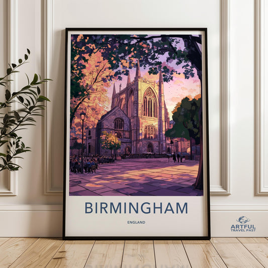 Birmingham Poster - England Wall Art