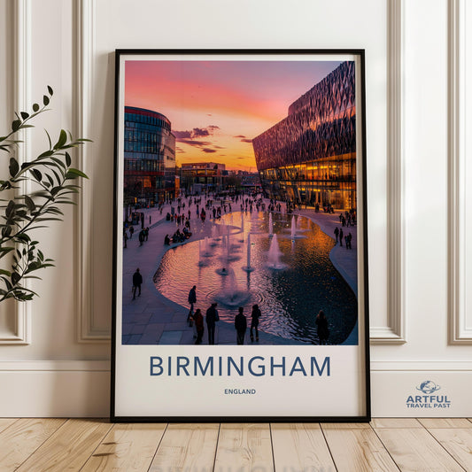 Birmingham Poster - England Wall Art