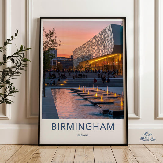 Birmingham Poster - England Wall Art