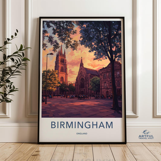 Birmingham Poster - England Wall Art