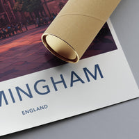 Birmingham Poster - England Wall Art