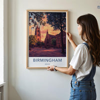 Birmingham Poster - England Wall Art