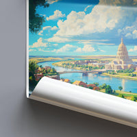 Bismarck Poster - North Dakota Wall Art