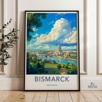 Bismarck Poster - North Dakota Wall Art