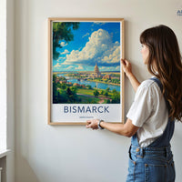 Bismarck Poster - North Dakota Wall Art