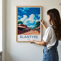 Blantyre Poster - Malawi Wall Art