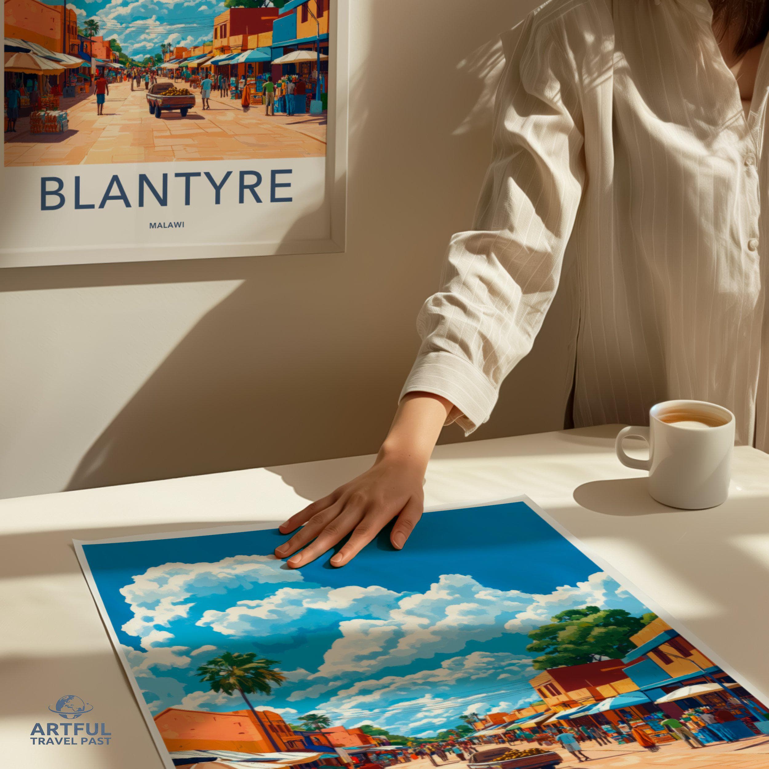 Blantyre Poster - Malawi Wall Art