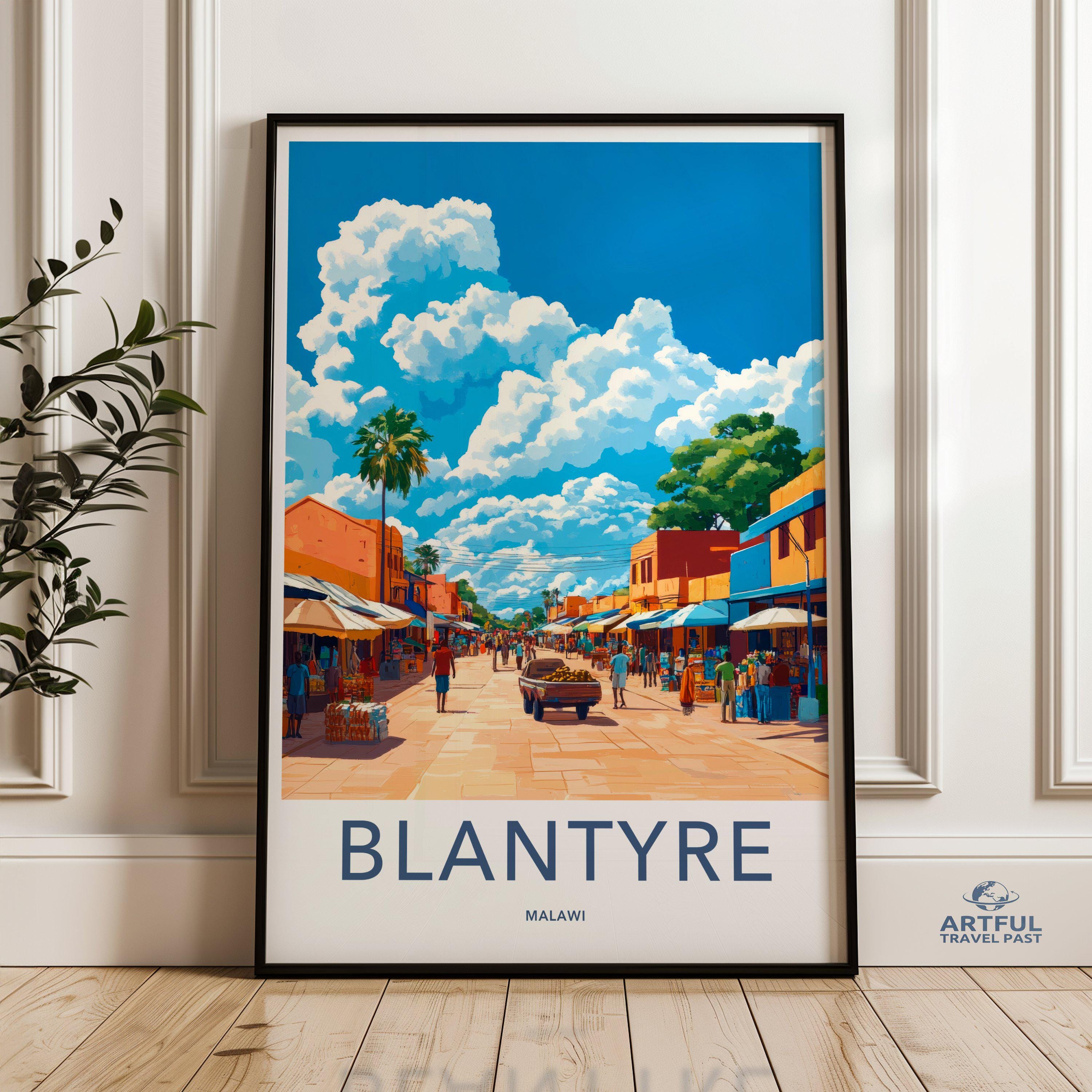 Blantyre Poster - Malawi Wall Art