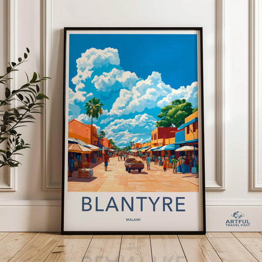 Blantyre Poster - Malawi Wall Art