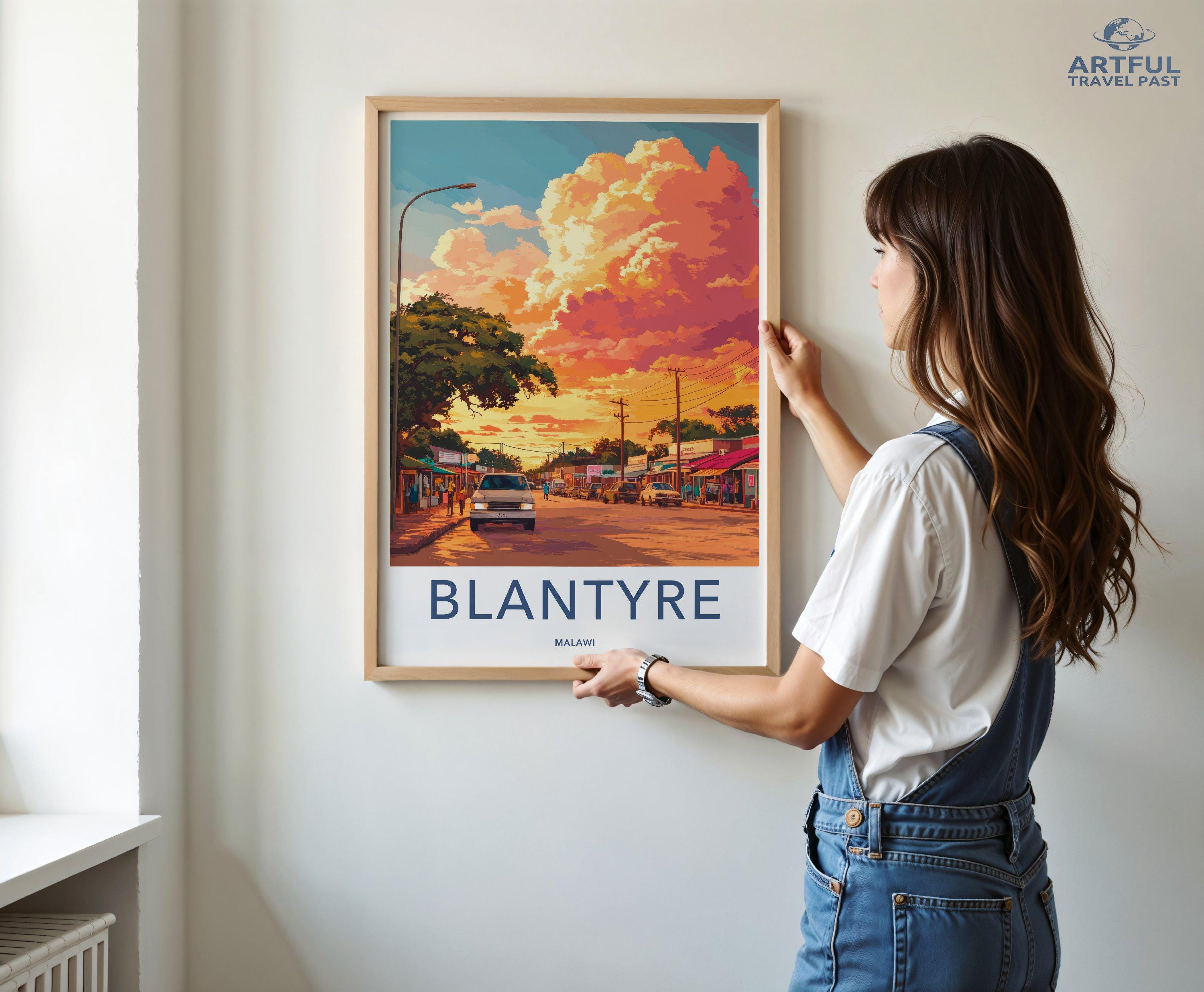 Blantyre Poster - Malawi Wall Art