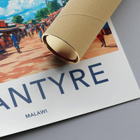 Blantyre Poster | Malawi Wall Art | Africa Decor