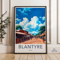 Blantyre Poster | Malawi Wall Art | Africa Decor