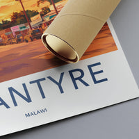 Blantyre Poster | Malawi Wall Art | Africa Decor