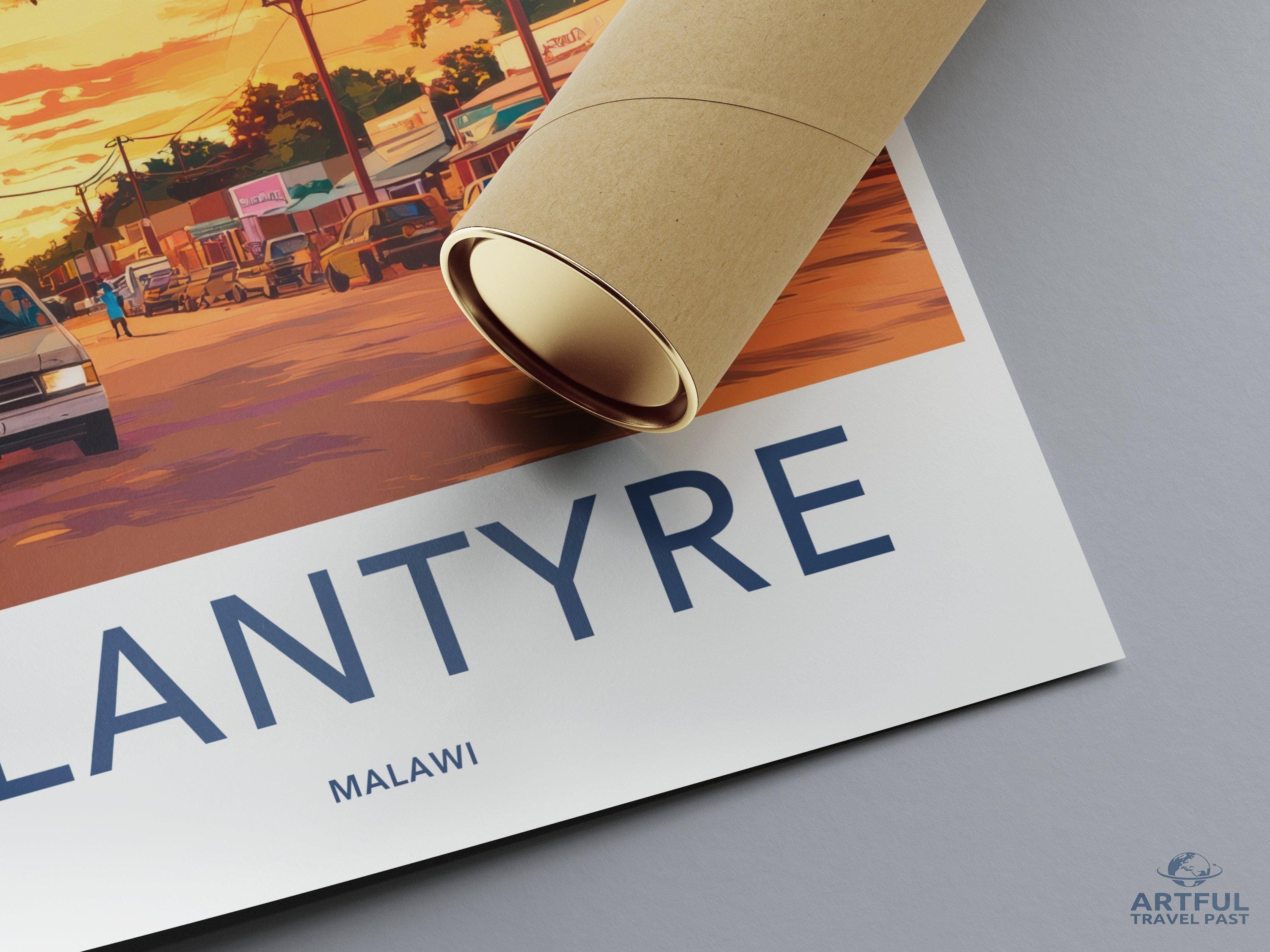 Blantyre Poster | Malawi Wall Art | Africa Decor