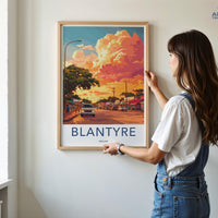 Blantyre Poster | Malawi Wall Art | Africa Decor