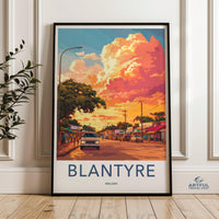 Blantyre Poster | Malawi Wall Art | Africa Decor