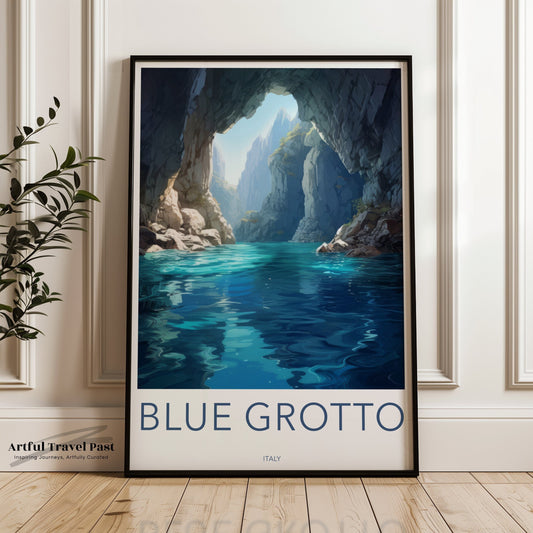 Blue Grotto Poster - Italy Wall Art