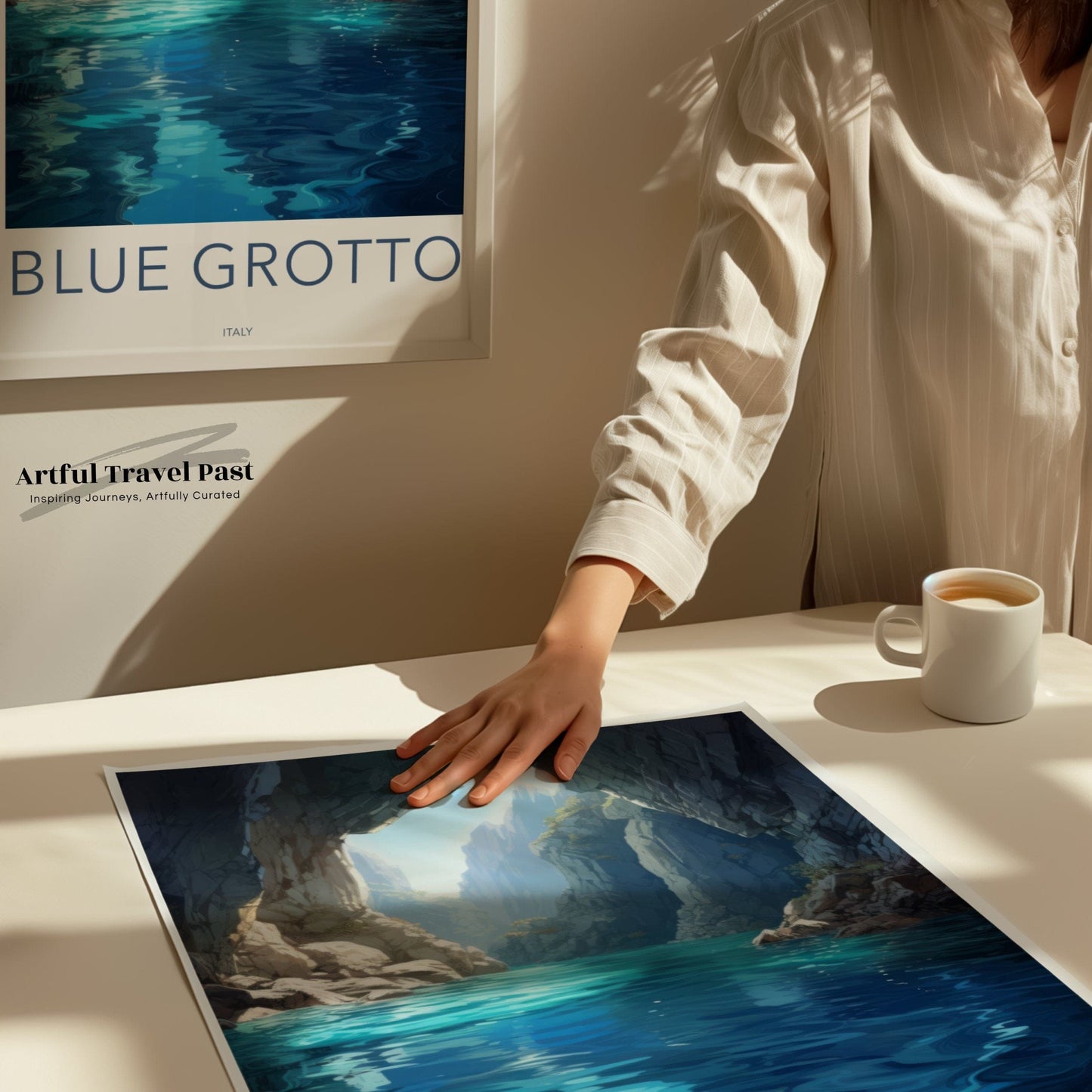 Blue Grotto Poster - Italy Wall Art