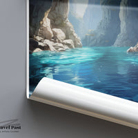 Blue Grotto Poster - Italy Wall Art