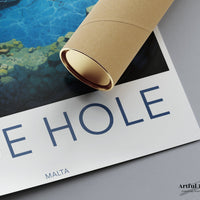 Blue Hole Poster | Dwejra Cave | Malta Wall Art