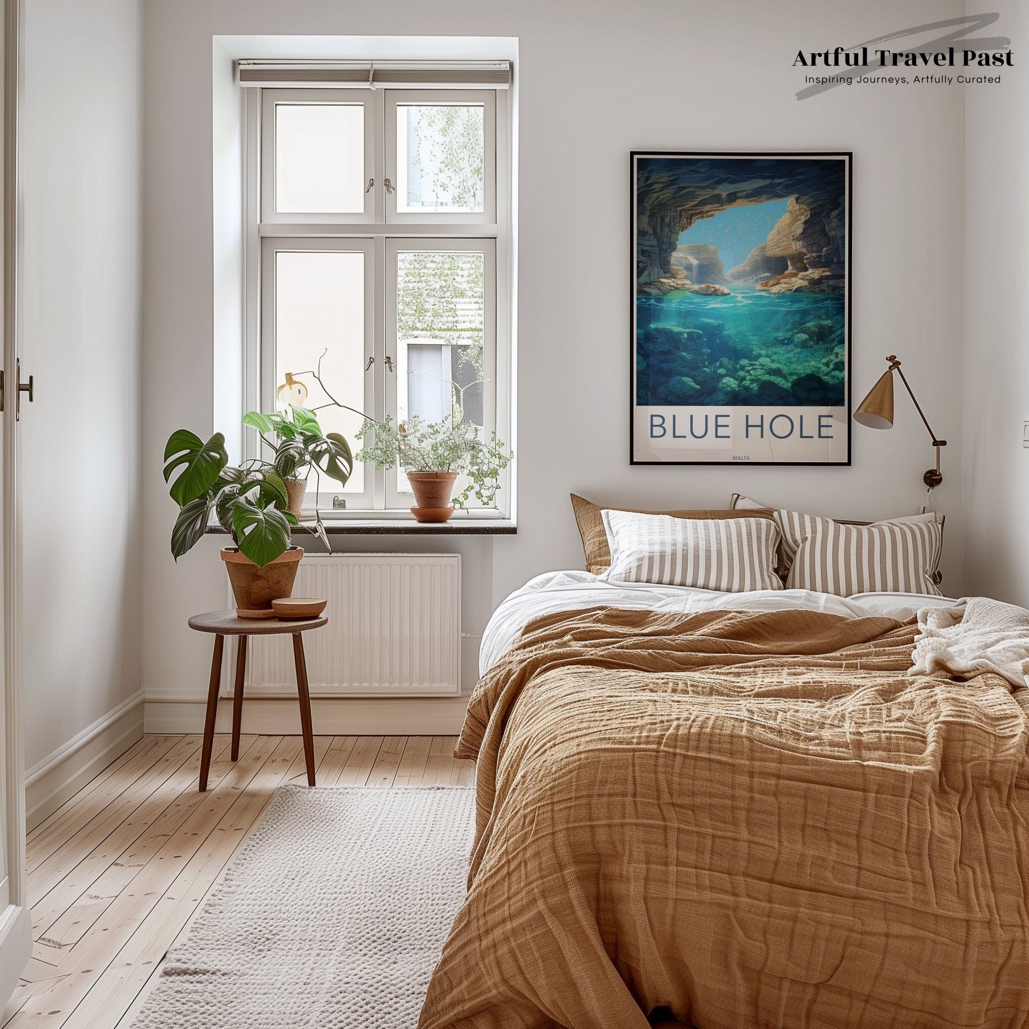 Blue Hole Poster | Malta Wall Art | Europe Decor