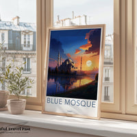 Blue Mosque Poster - Turkey Wall Art