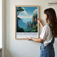 Blue Mountains Poster - Australia Wall Art