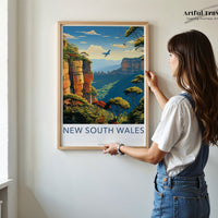 Blue Mountains Poster - Australia Wall Art