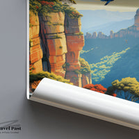 Blue Mountains Poster - Australia Wall Art