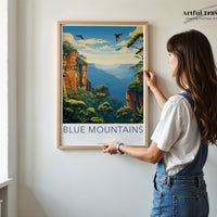Blue Mountains Poster - Australia Wall Art