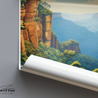 Blue Mountains Poster | National Park | Australia Wall Art