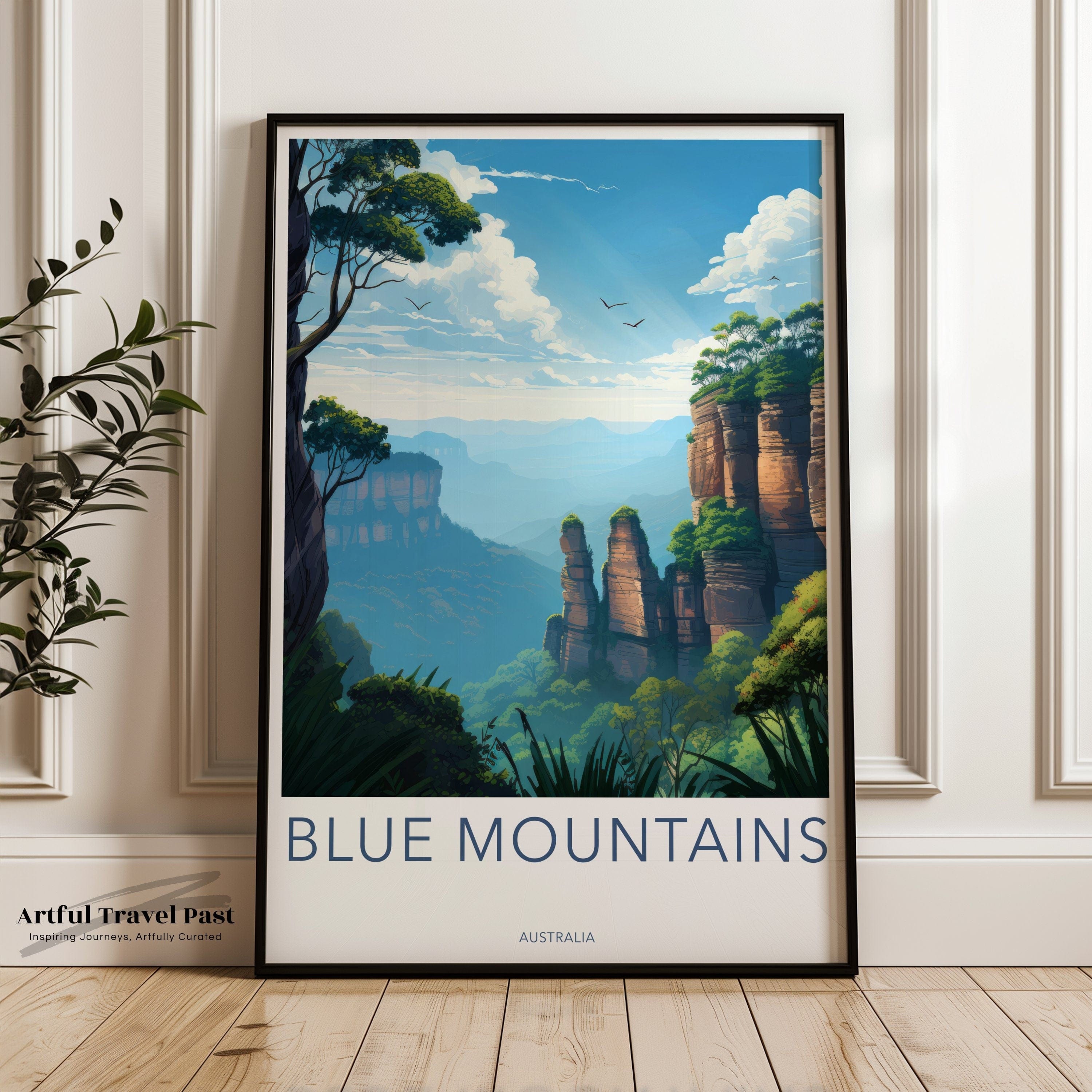 Blue Mountains Poster | New South Wales Australia Wall Art