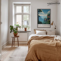Blue Mountains Poster | New South Wales Australia Wall Art