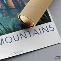 Blue Mountains Poster | New South Wales Australia Wall Art