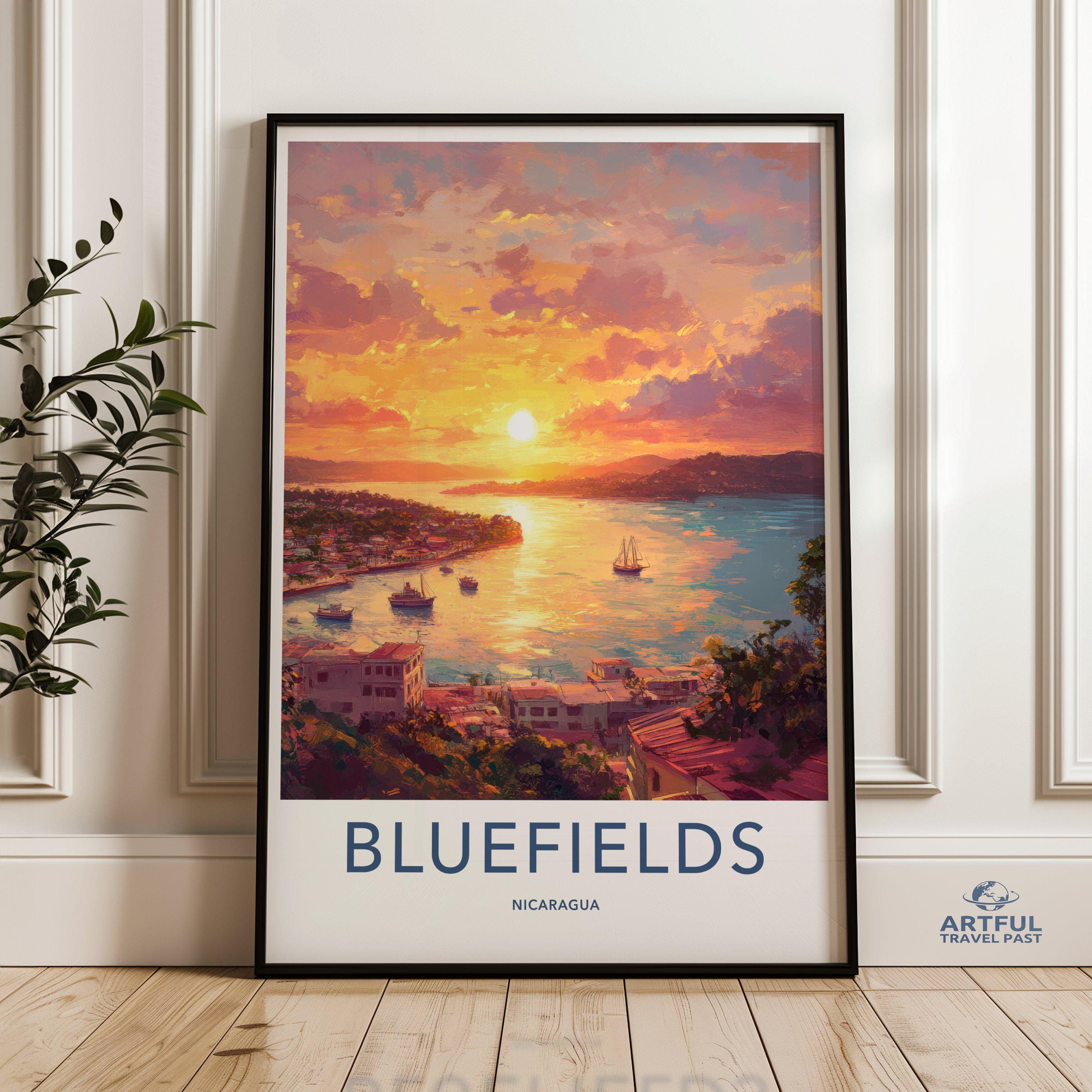 Bluefields Poster - Nicaragua Wall Art