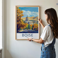 Boise Poster - Idaho Wall Art