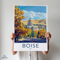 Boise Poster - Idaho Wall Art