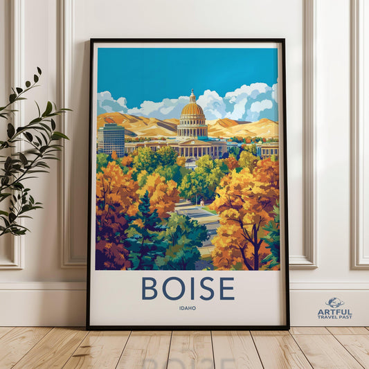 Boise Poster - Idaho Wall Art