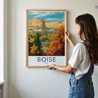 Boise Poster - Idaho Wall Art