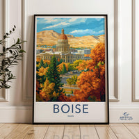 Boise Poster - Idaho Wall Art