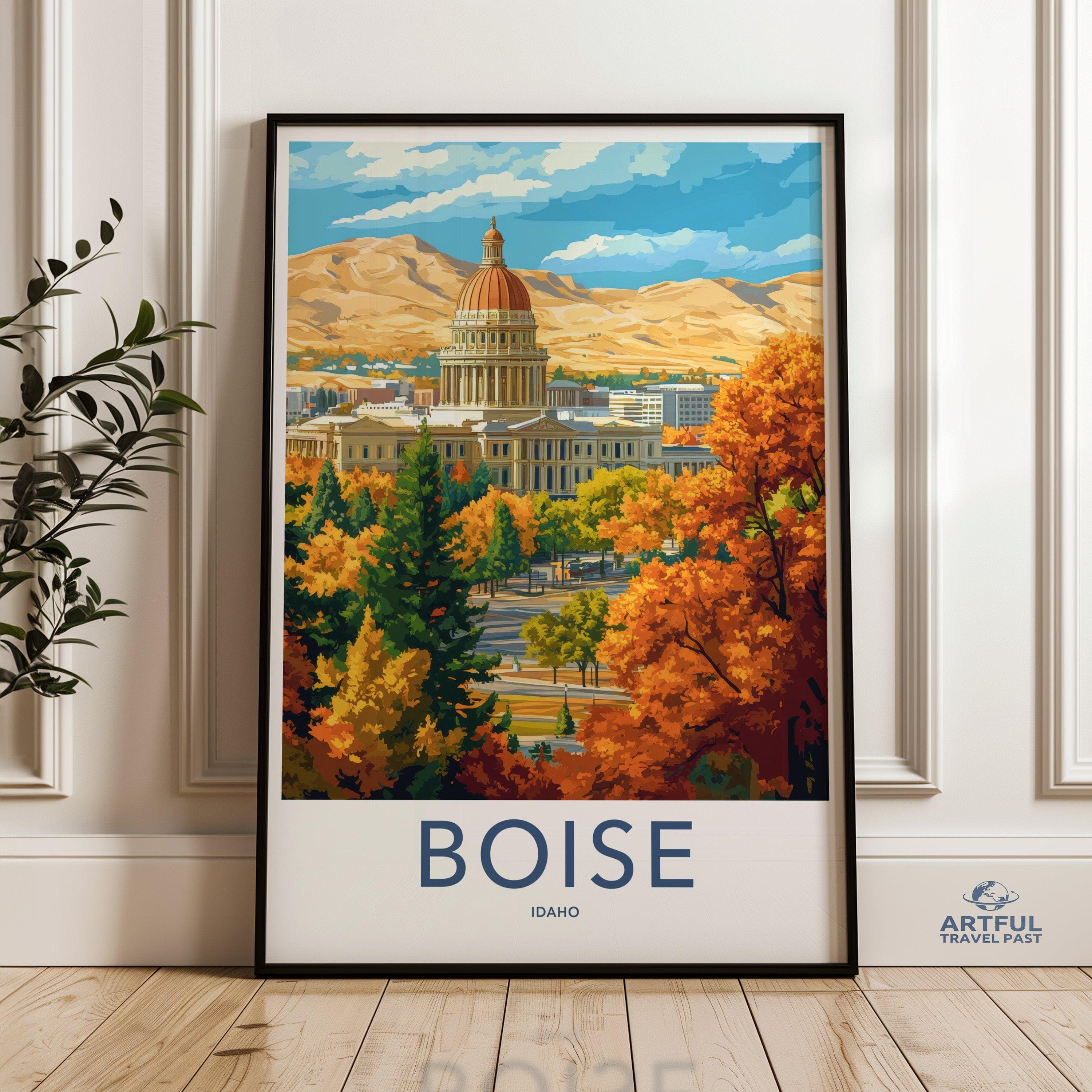 Boise Poster - Idaho Wall Art