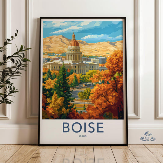 Boise Poster - Idaho Wall Art