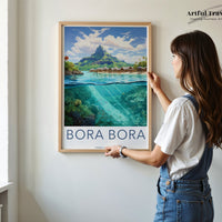 Bora Bora Poster | French Polynesia Wall Art
