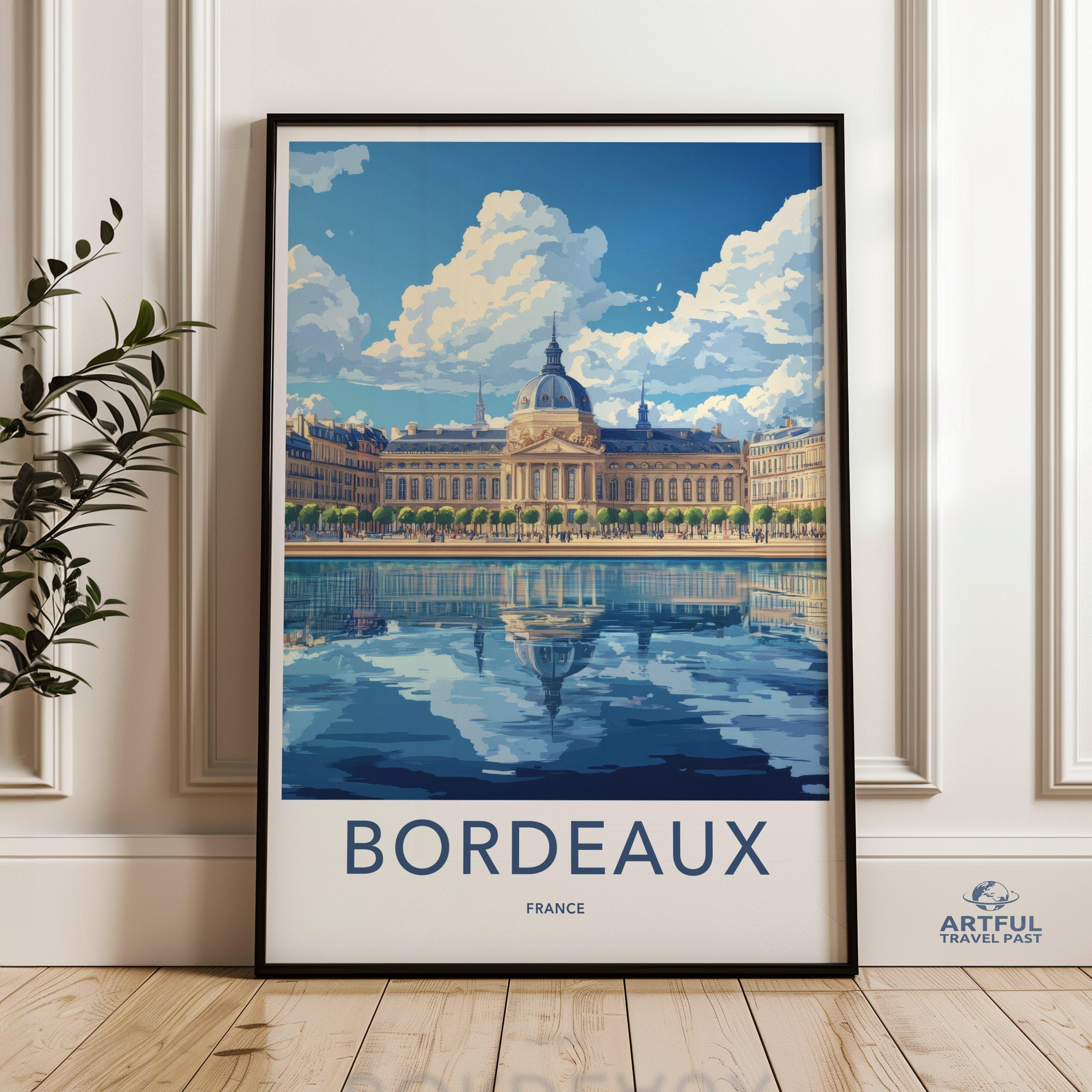 Bordeaux Poster - France Wall Art