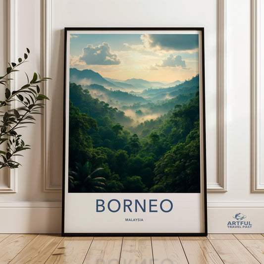 Borneo Poster - Malaysia Wall Art