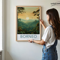 Borneo Rainforest Poster | Malaysia Wall Art