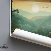 Borneo Rainforest Poster | Malaysia Wall Art