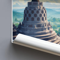Borobudur Poster - Indonesia Wall Art