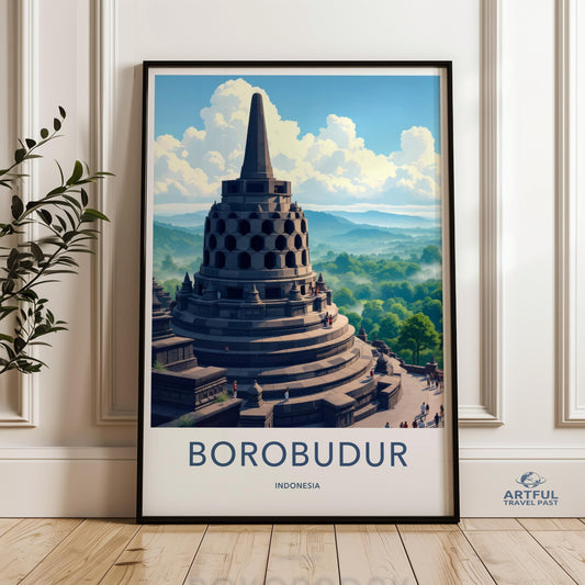 Borobudur Poster - Indonesia Wall Art